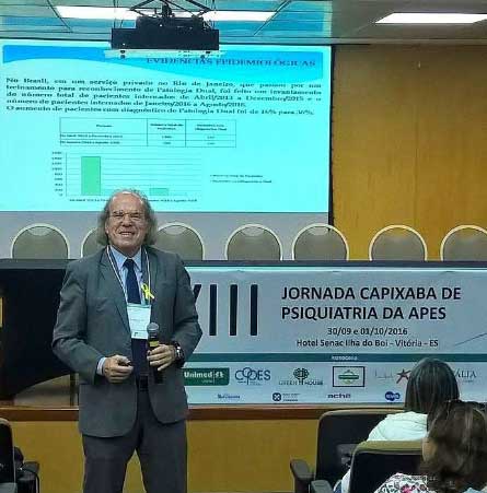 Dr. Jorge Jaber fala sobre Diagnóstico Dual na Jornada Capixaba de Psiquiatria da APES, em Vitória