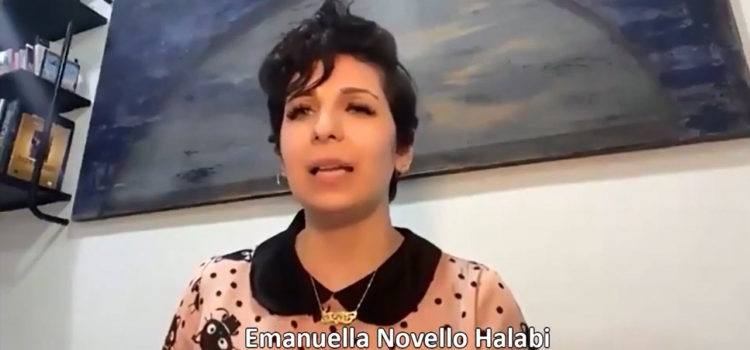 Emanuella Halabi no programa Educação, da TV Alerj