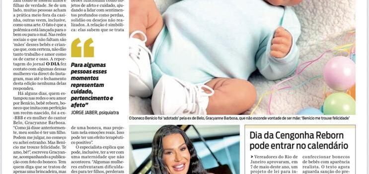Clínica Jorge Jaber em O Dia falando sobre bebês reborn Clínica Jorge Jaber em O Dia falando sobre bebês reborn